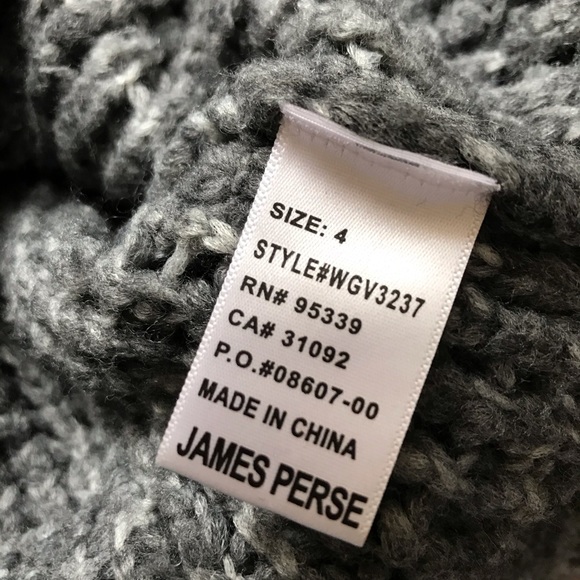 James Perse Grey Knit Pullover Sweater - Picture 7 of 8